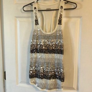 Sequin tank top